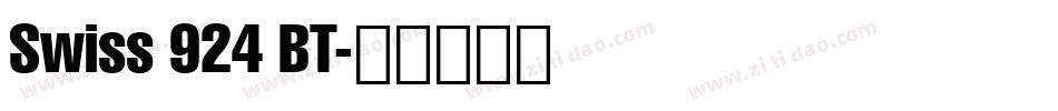 Swiss 924 BT字体转换